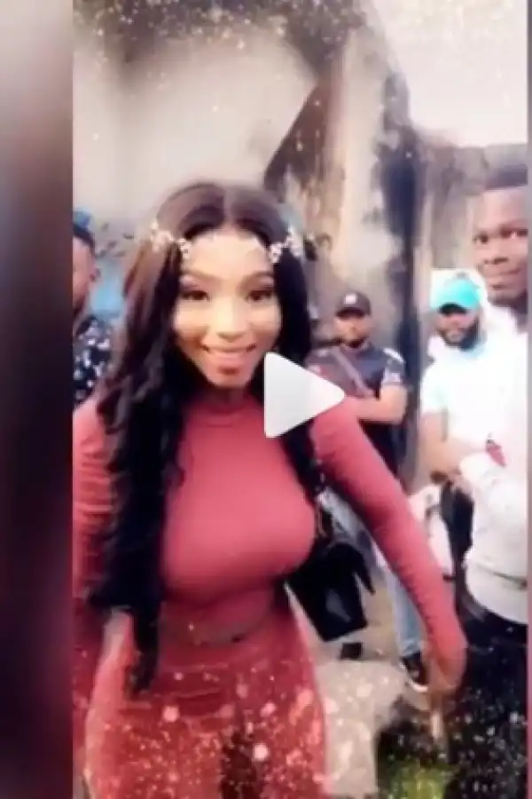 Video Of BBNaija Star, Mercy At The Audition Venue